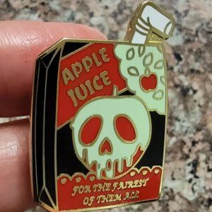 *2 for $13* Snow White Poison Apple Juice For the Fairest of Them All Enamel Pin